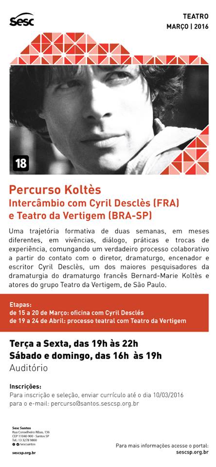 Percurso Koltès SESC Santos